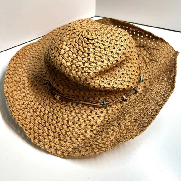 Forever 21 Women's Woven Straw Western Hat - Picture 3 of 9
